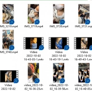 地铁近距离悄悄俯拍带你看各款内衣